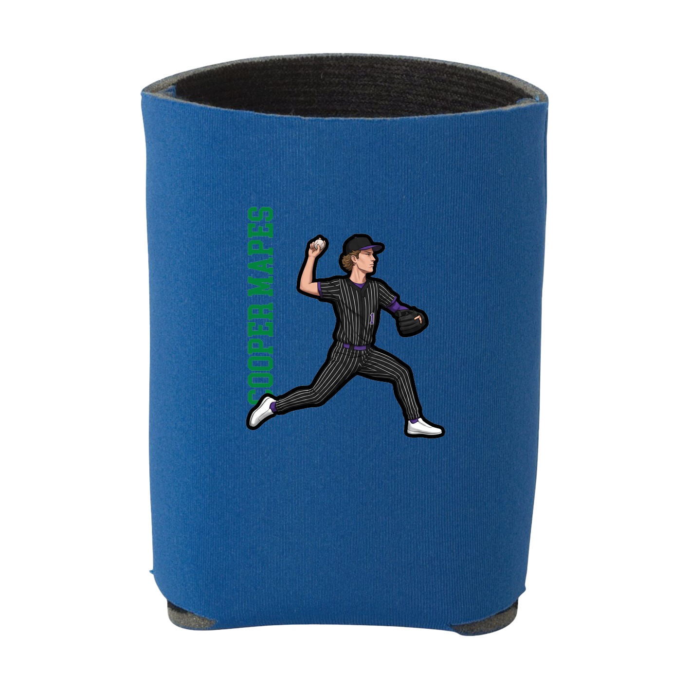 Can Holder — Name Vertical in Royal