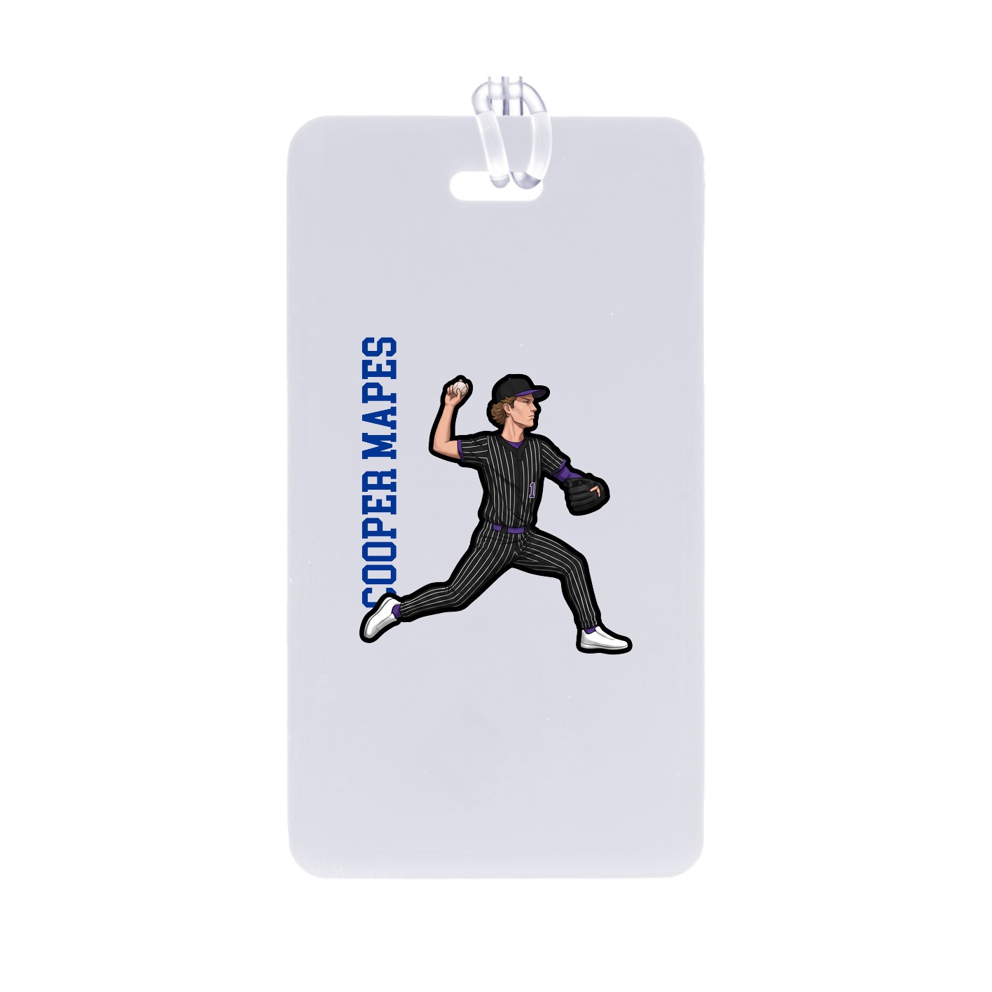 Bag Tag — Name Vertical in Classic