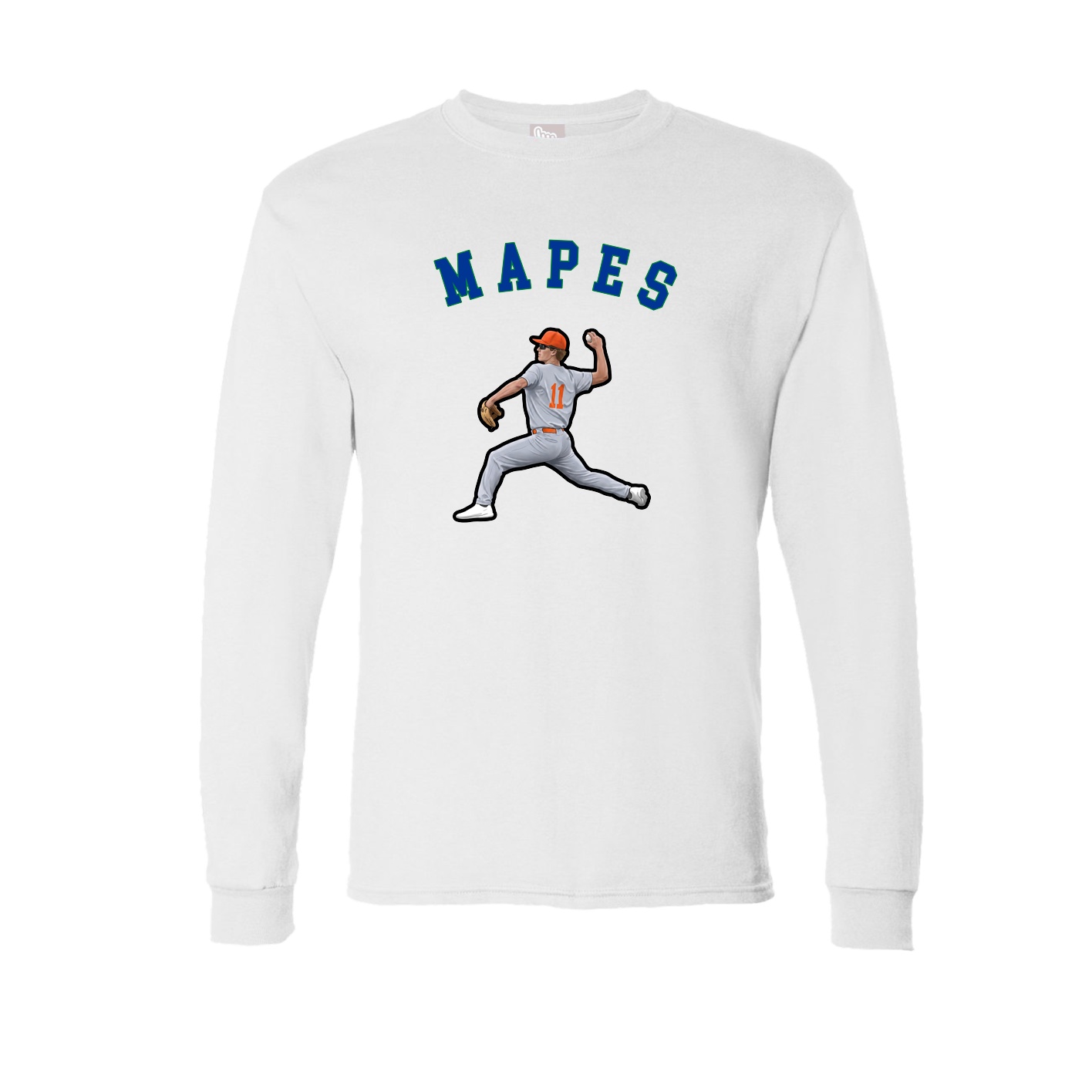 Long Sleeve Tee — Shirsey Arch in White