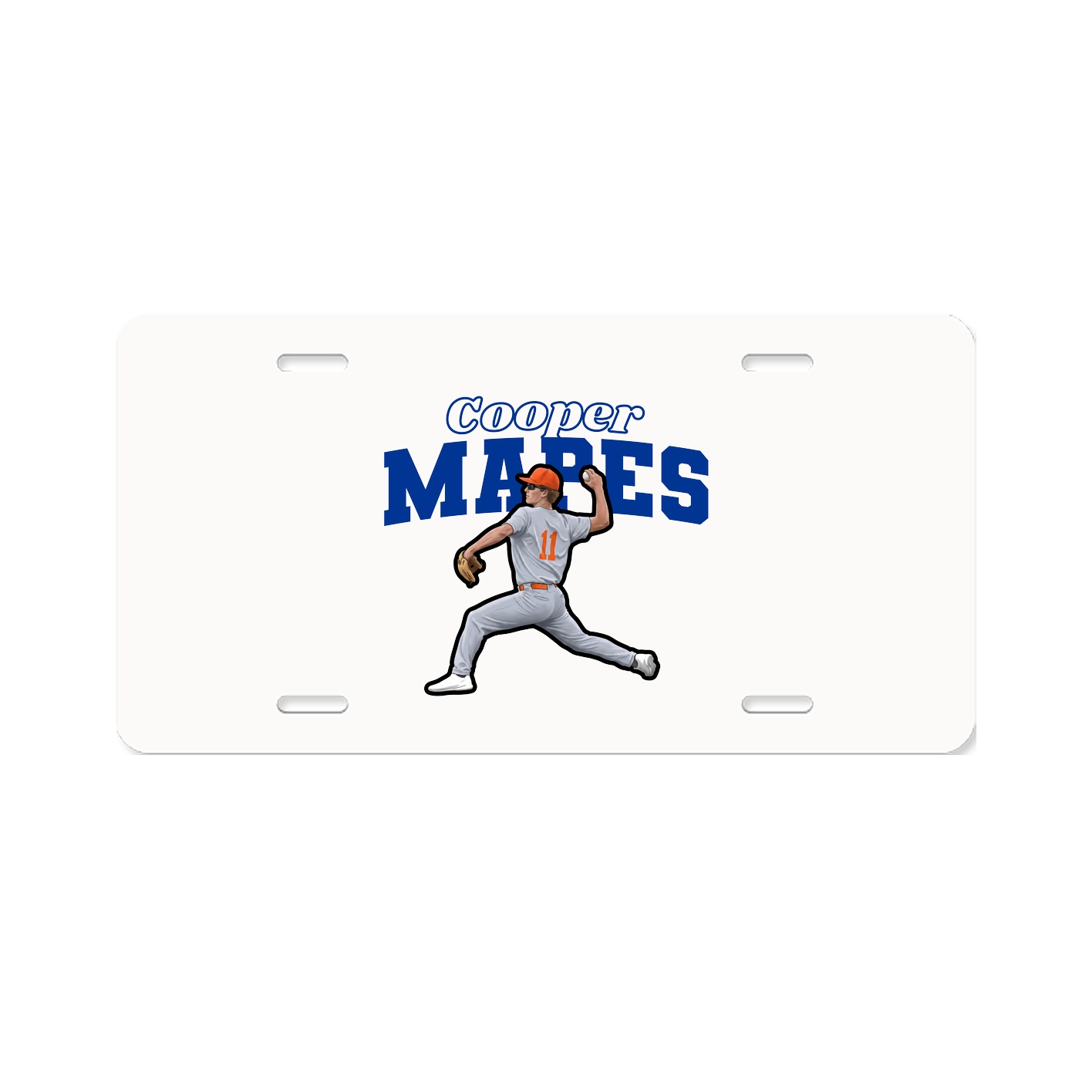 License Plate — Name Arch in Classic