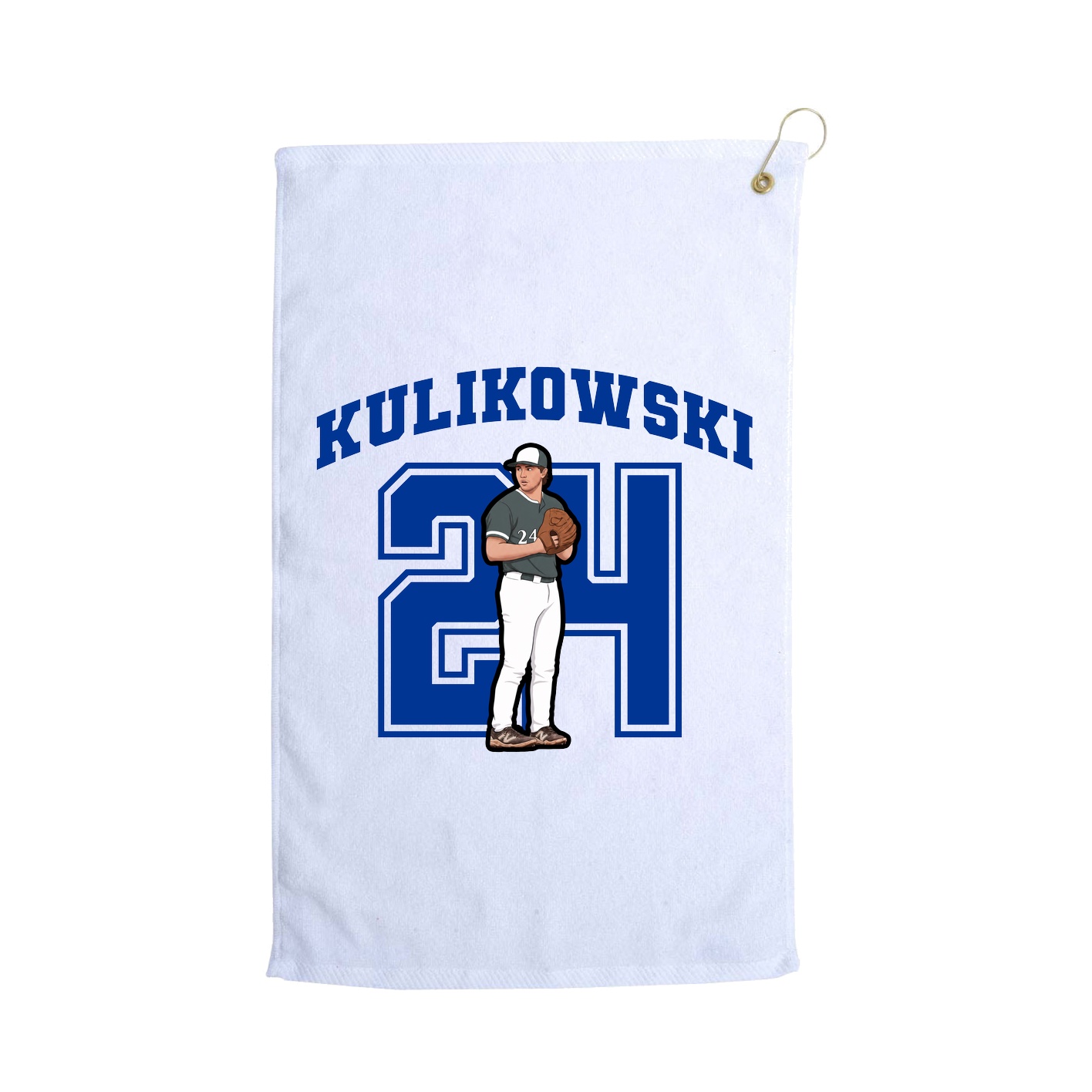 Golf Towel — Number in White