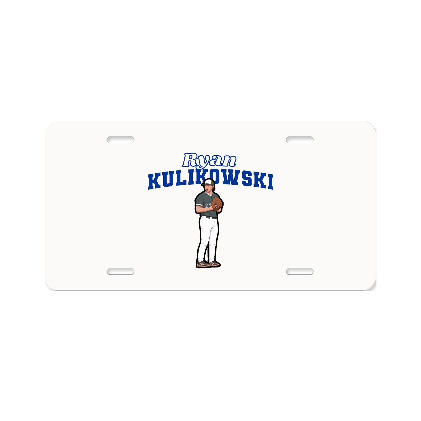 License Plate — Name Arch in Classic