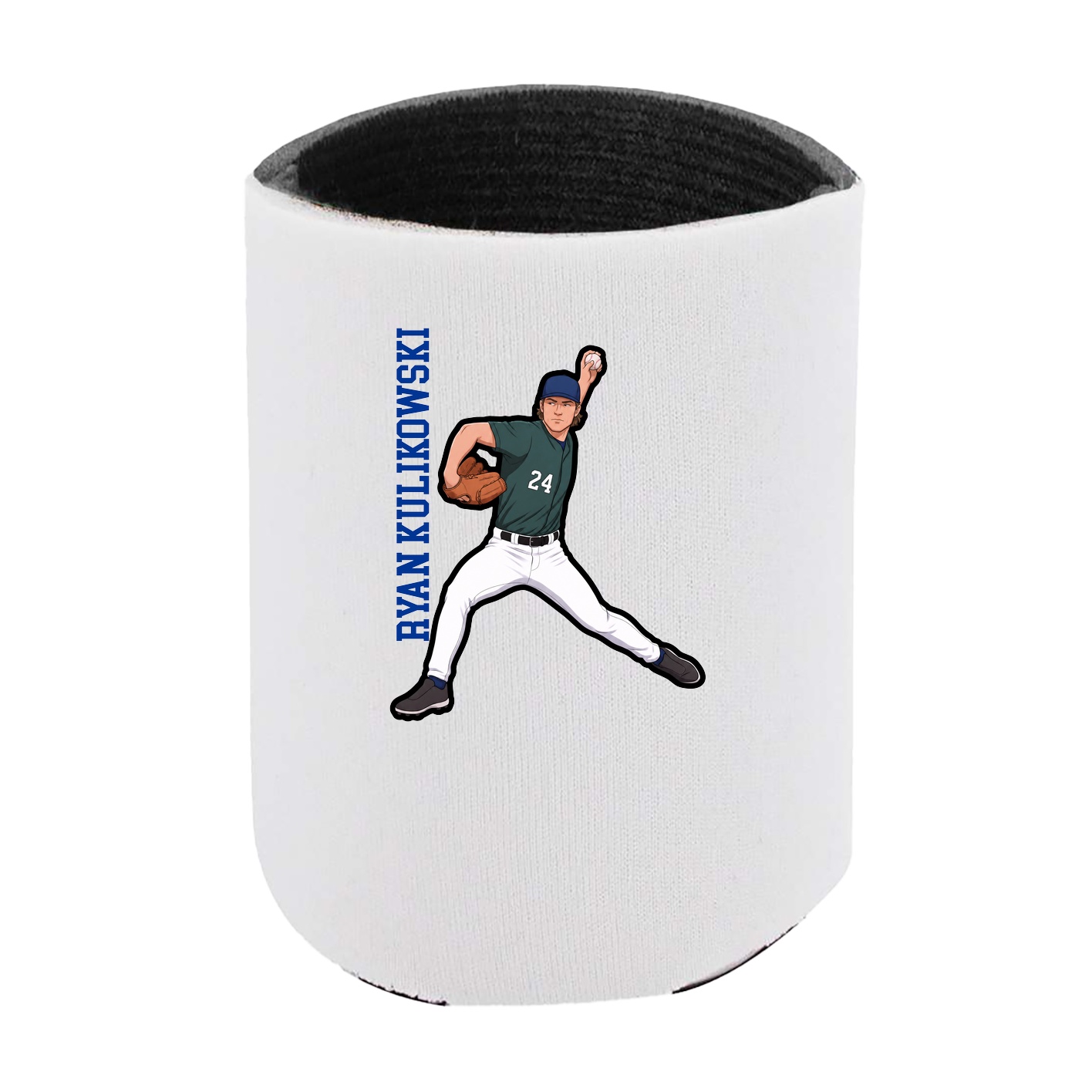 Can Holder — Name Vertical in White