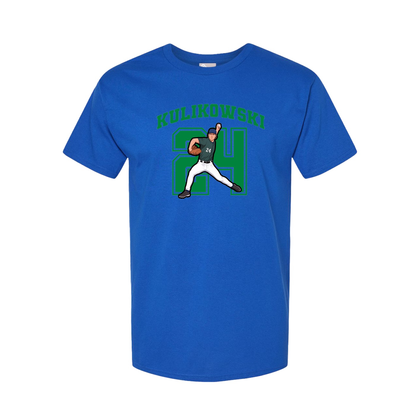 Youth Tee — Number in Royal
