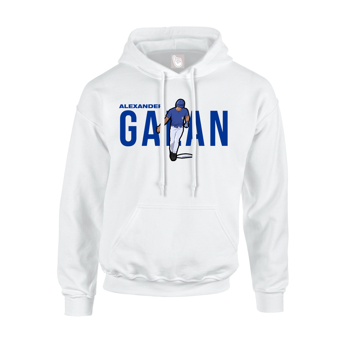 Youth Hoodie — Player Name in White