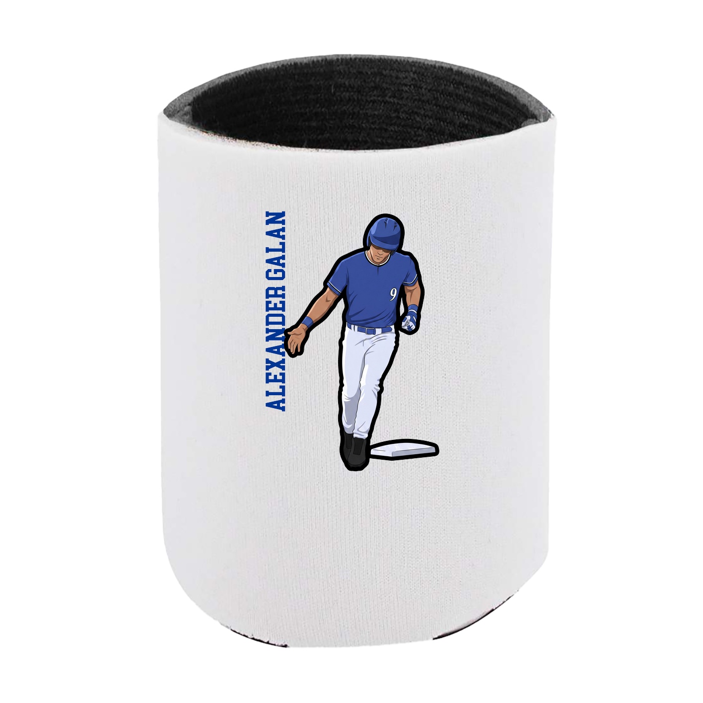 Can Holder — Name Vertical in White