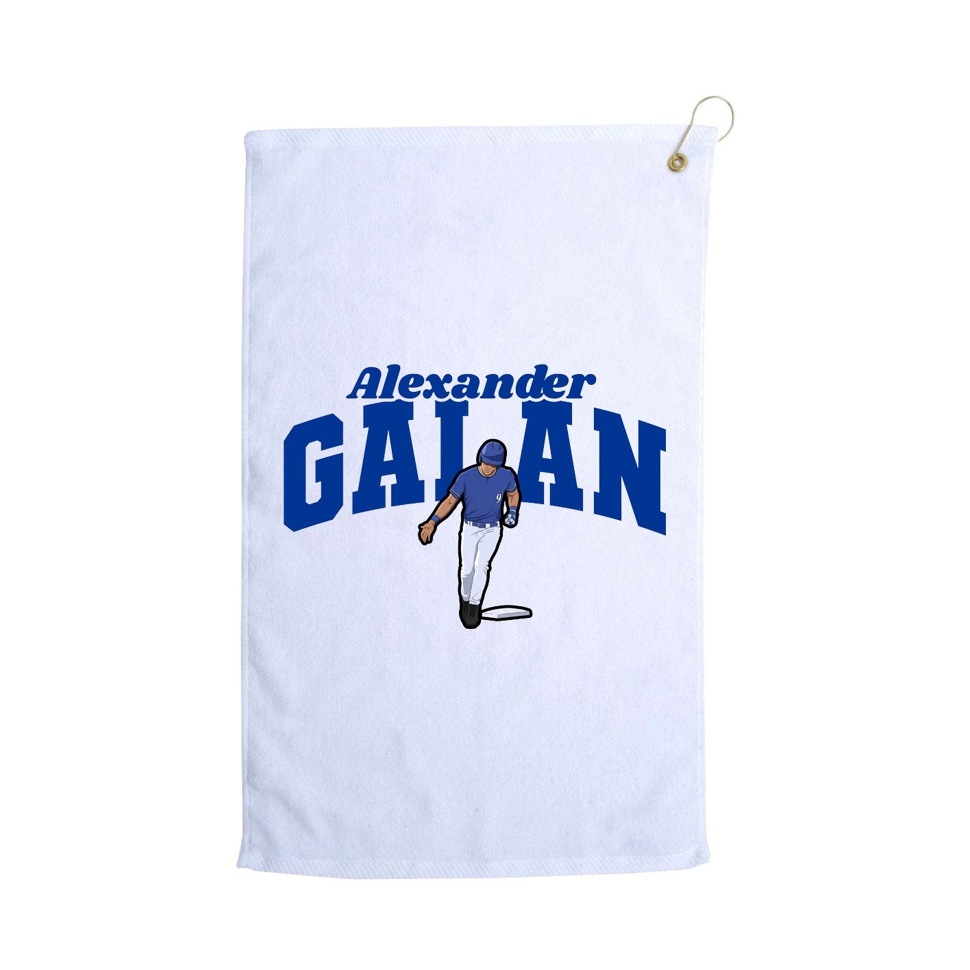 Golf Towel — Signature Arch in White