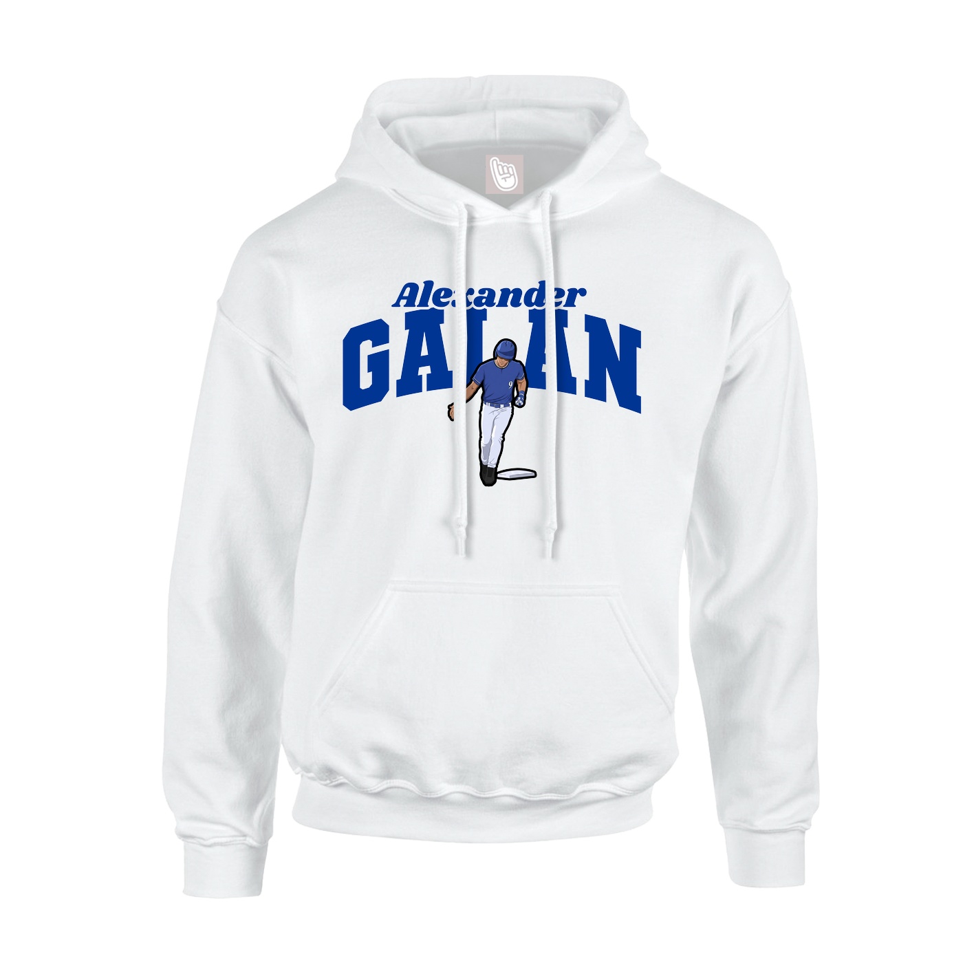 Hoodie — Signature Arch in White