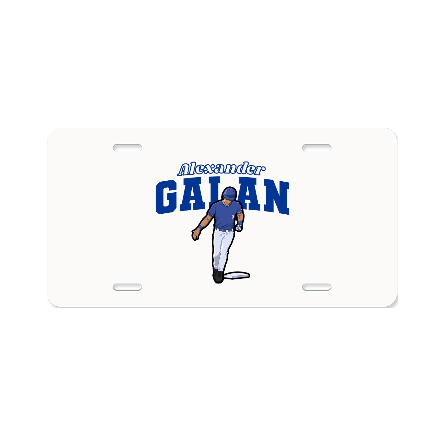 License Plate — Name Arch in Classic