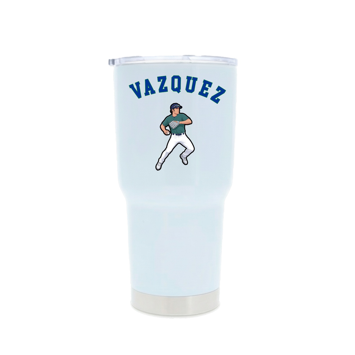30oz Stainless Steel Tumbler — Shirsey Arch in White