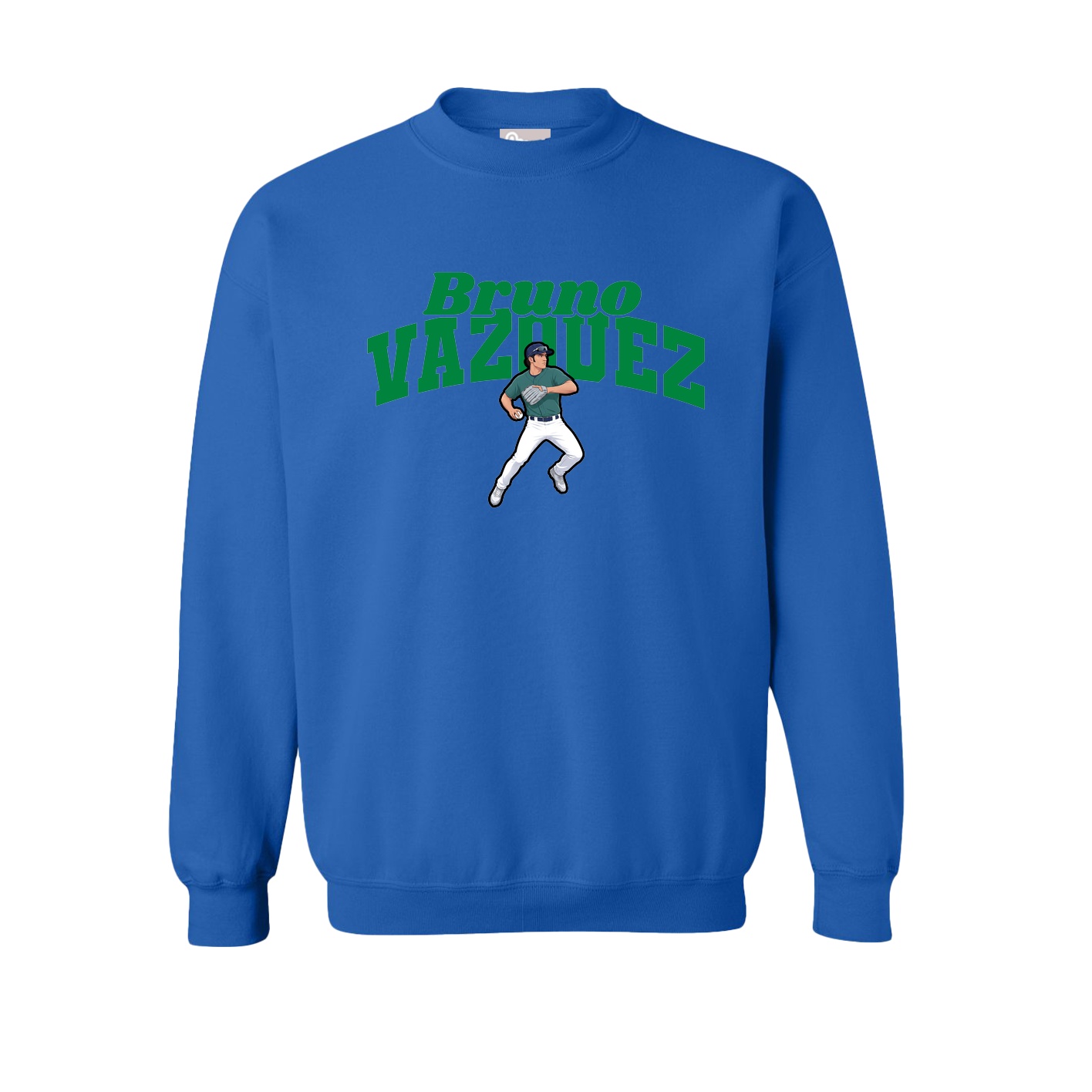 Fleece Crew — Signature Arch in Royal