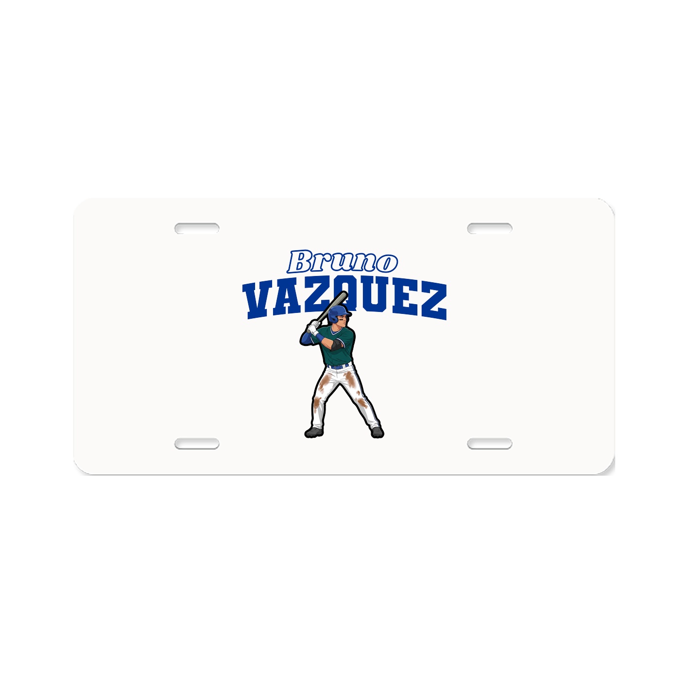 License Plate — Name Arch in Classic
