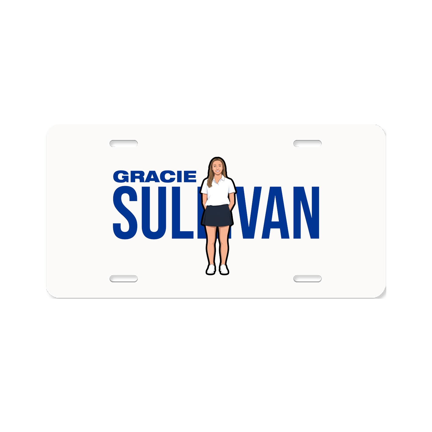 License Plate — Player Name in Classic