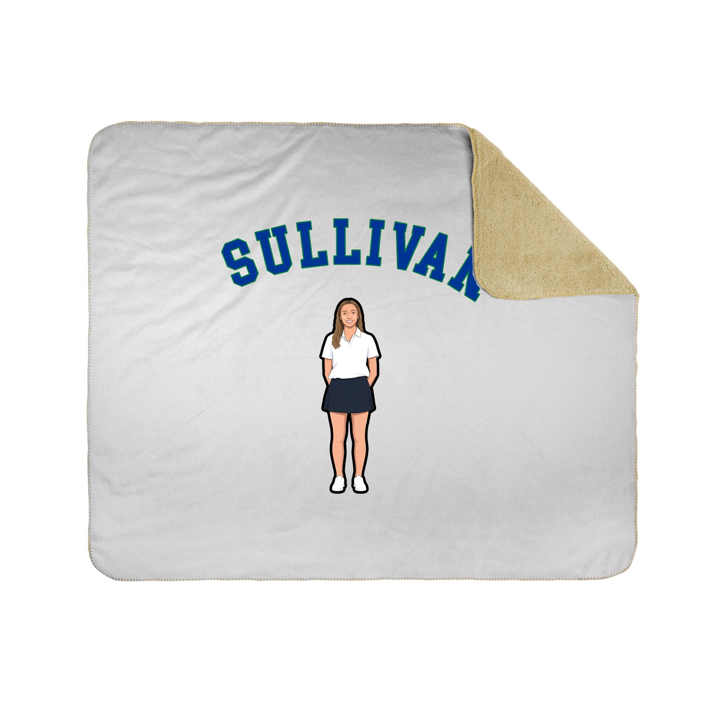 Throw Blanket — Shirsey Arch in White
