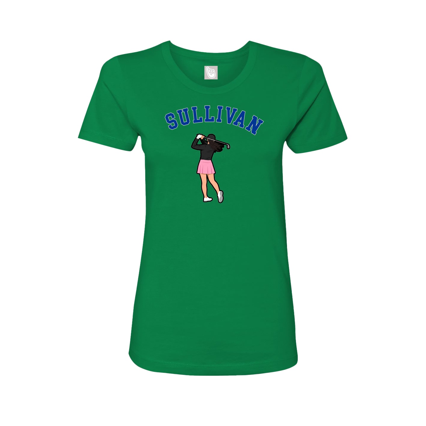 Fitted Women's Tee — Shirsey Arch in Green