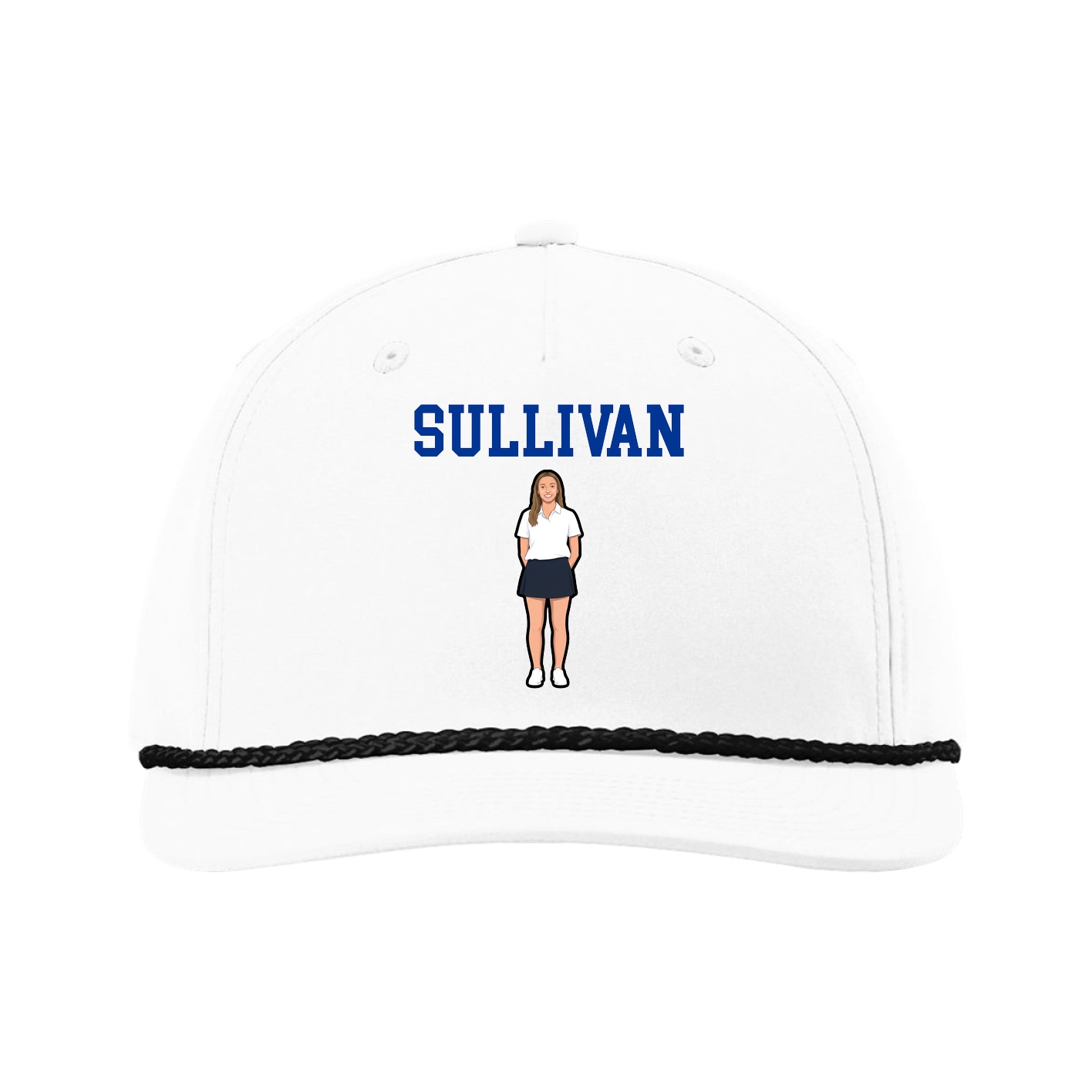 Five-Panel Classic Rope Cap — Shirsey in White