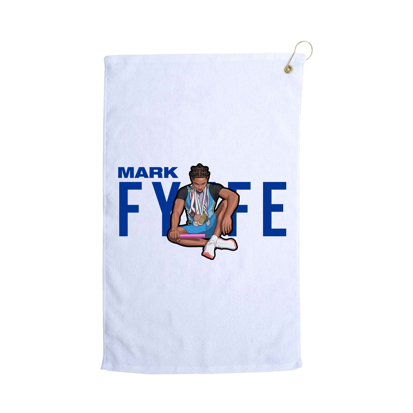 Golf Towel — Player Name in White