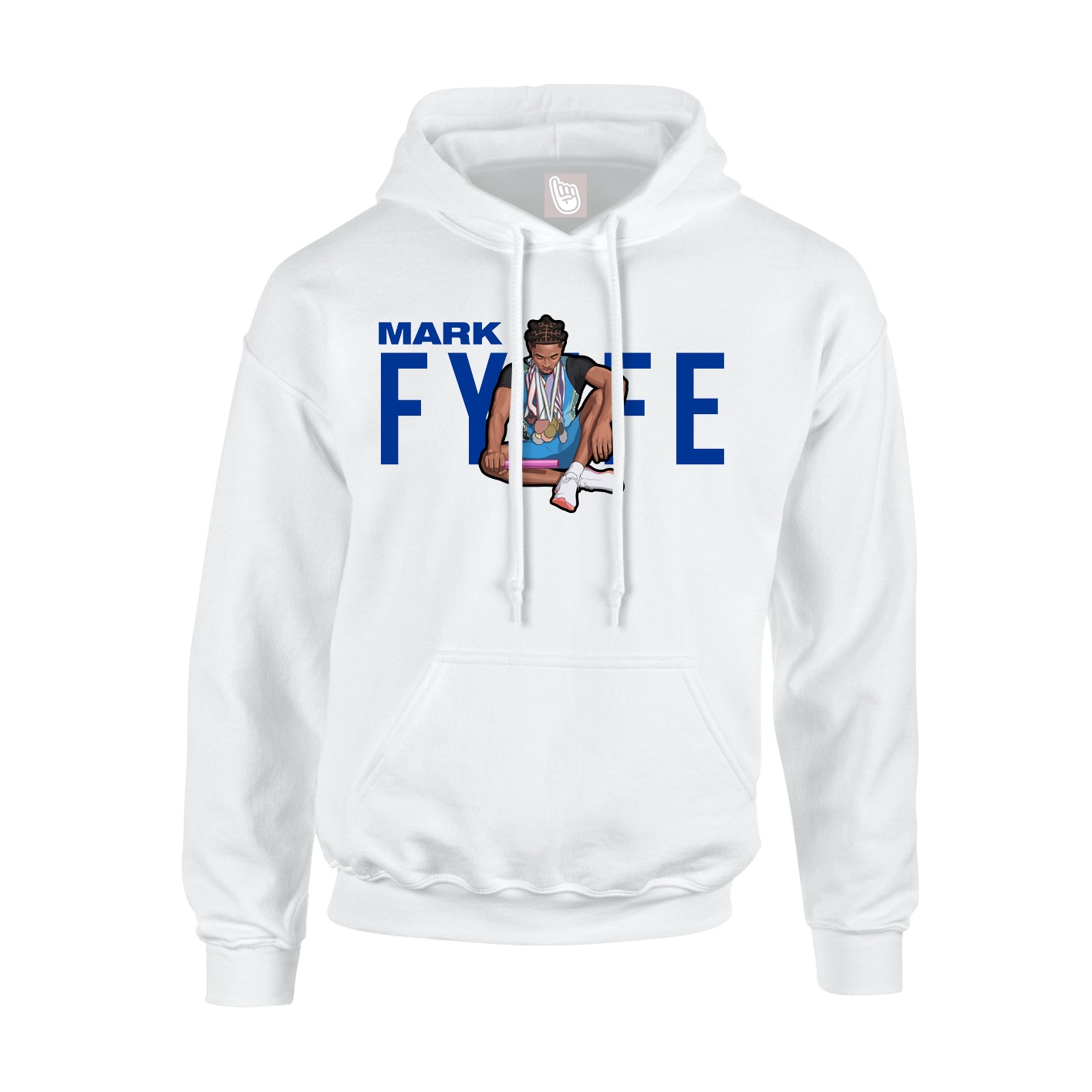 Youth Hoodie — Player Name in White