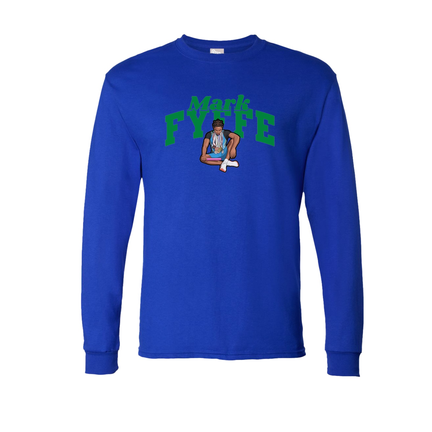Long Sleeve Tee — Signature Arch in Royal