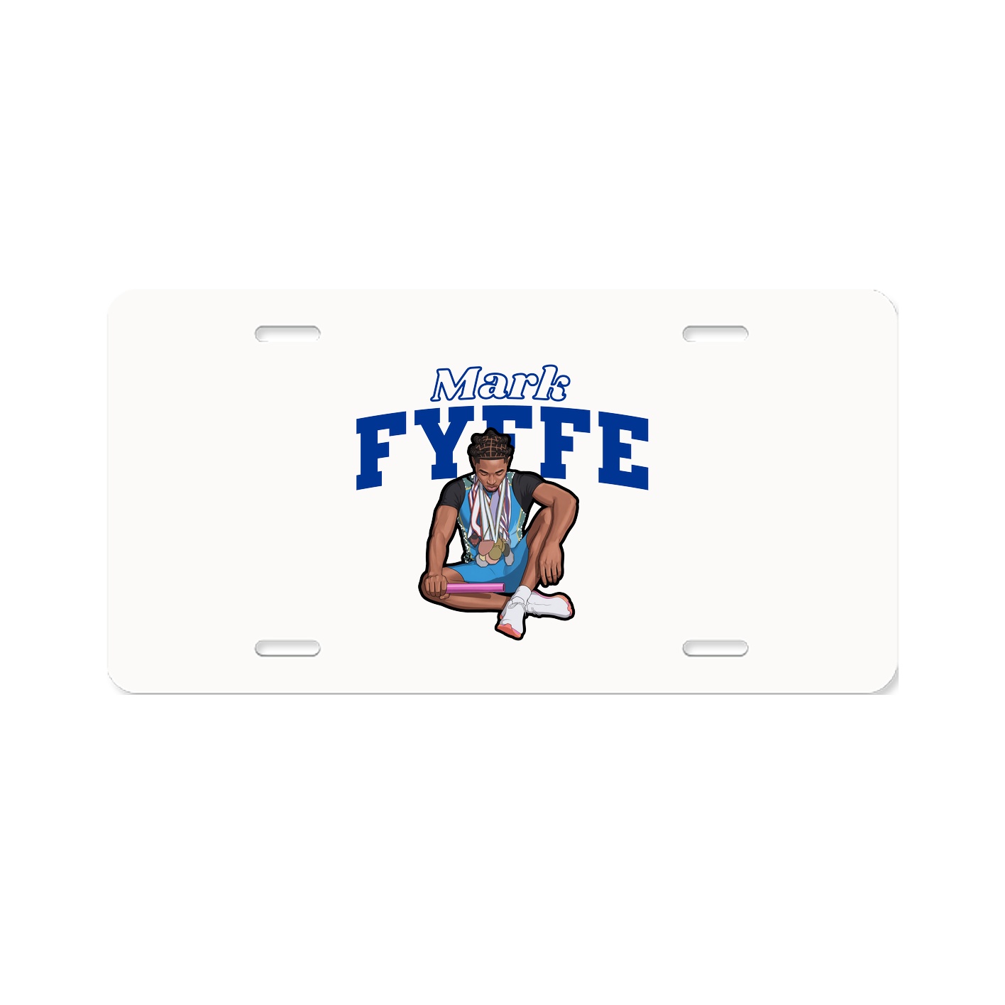 License Plate — Name Arch in Classic