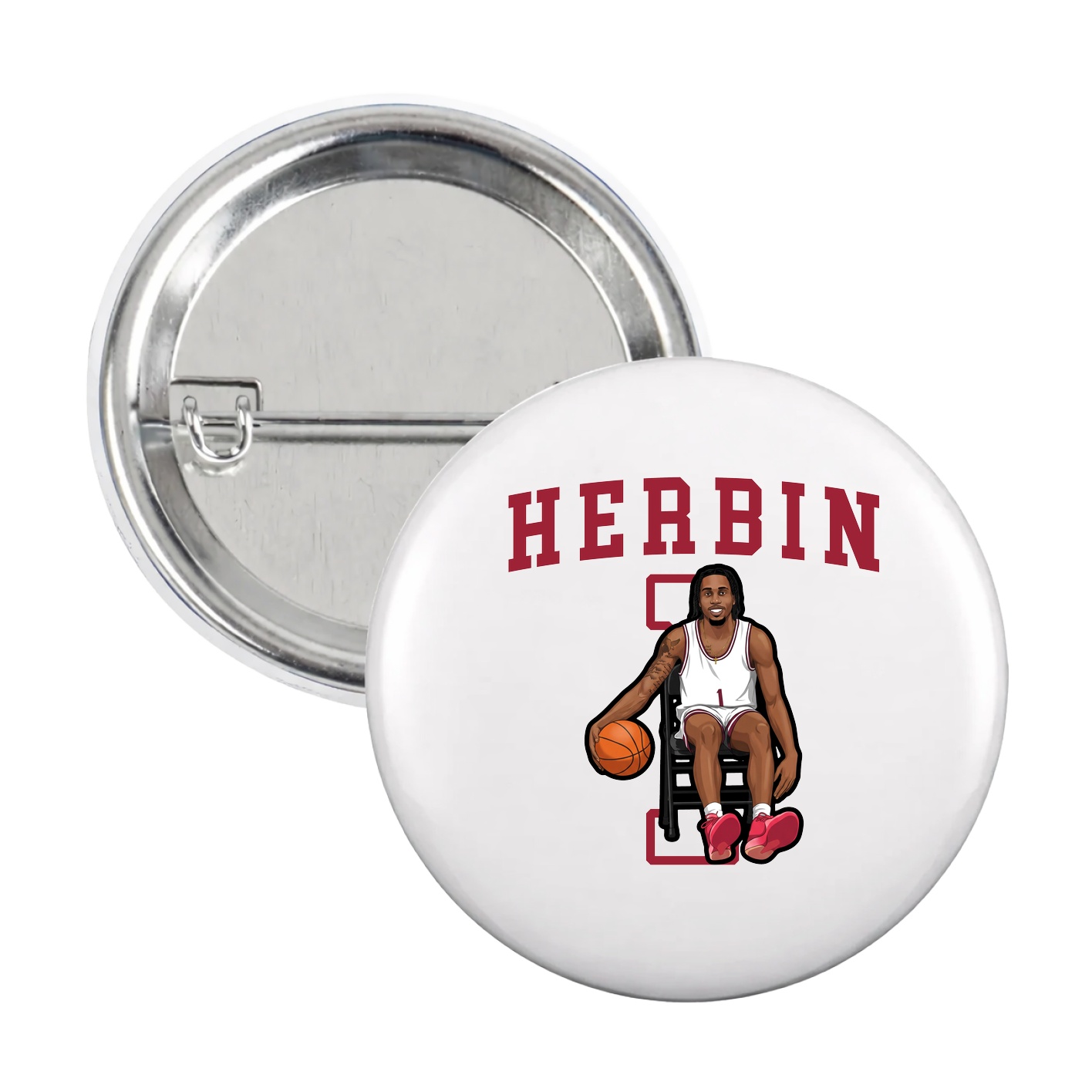 Game Day Button — Shirsey in White