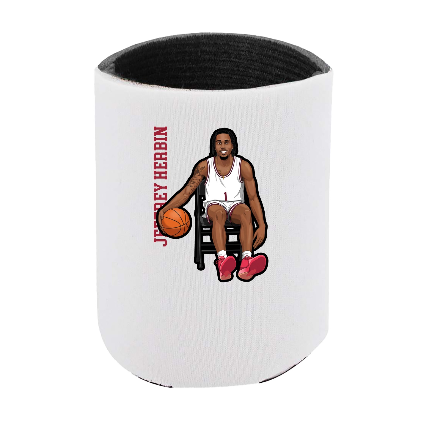 Can Holder — Name Vertical in White