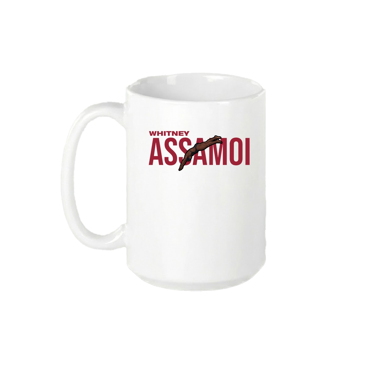 15oz Coffee Mug — Player Name in White