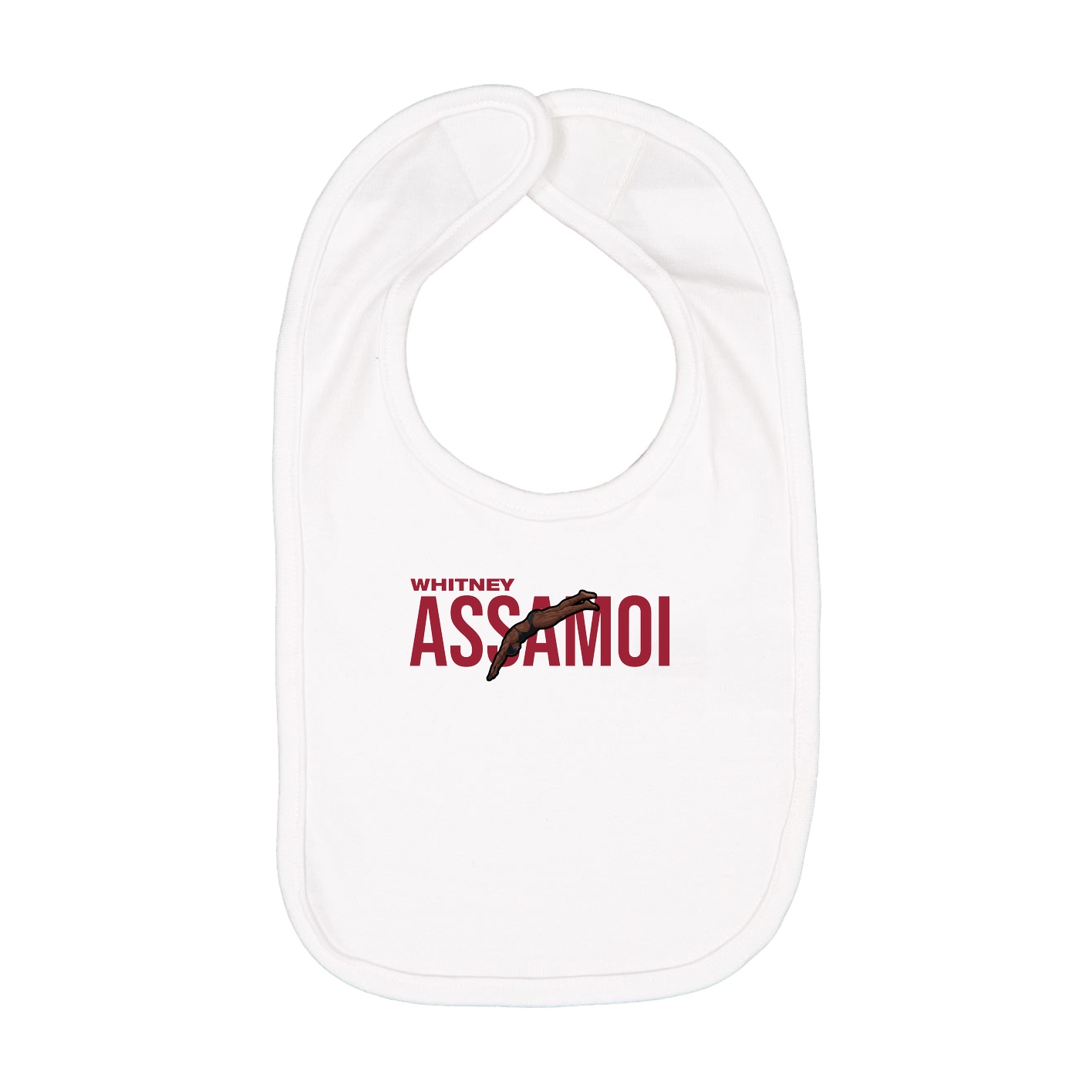 Infant Bib — Player Name in White