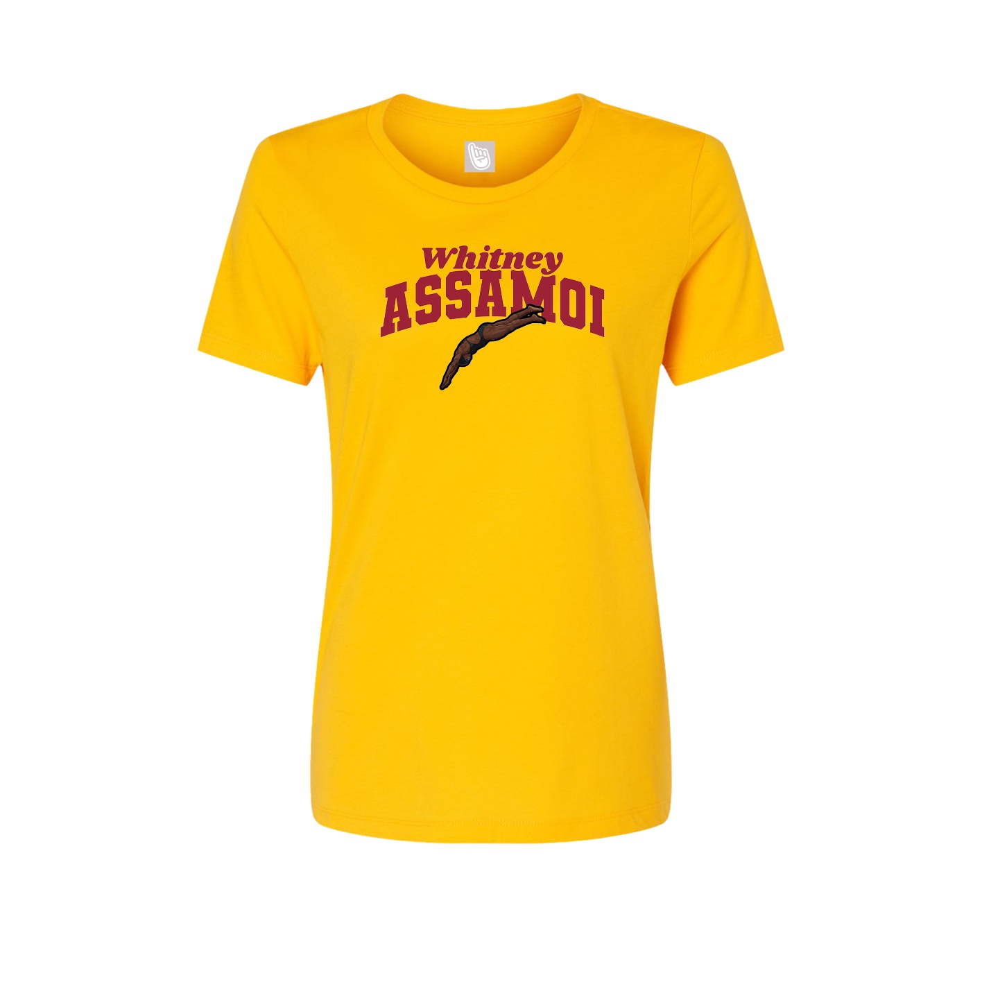 Womens Tee — Signature Arch in Gold