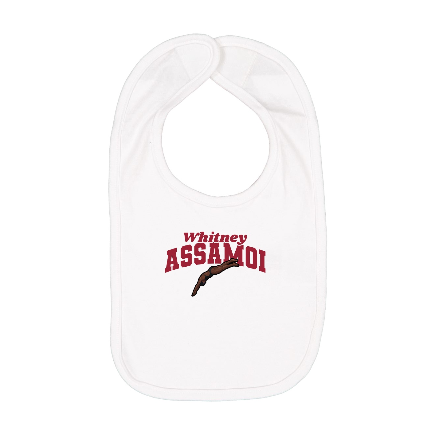 Infant Bib — Signature Arch in White