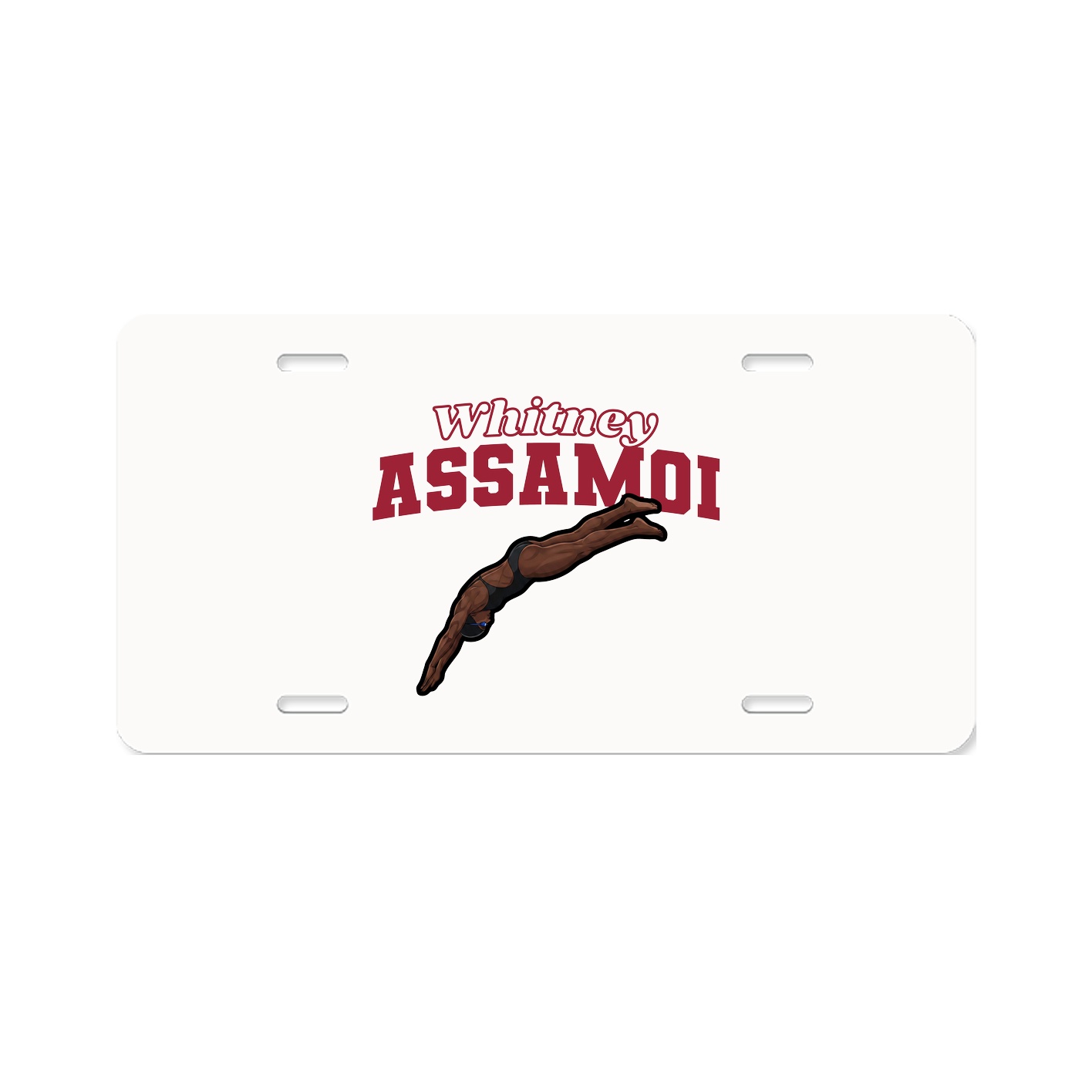 License Plate — Name Arch in Classic