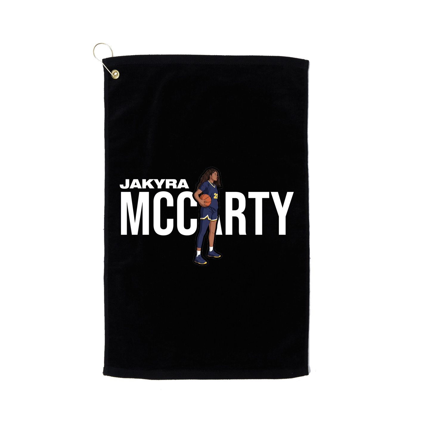 Golf Towel — Player Name in Black