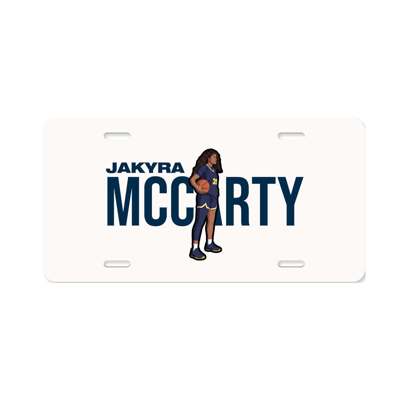 License Plate — Player Name in Classic