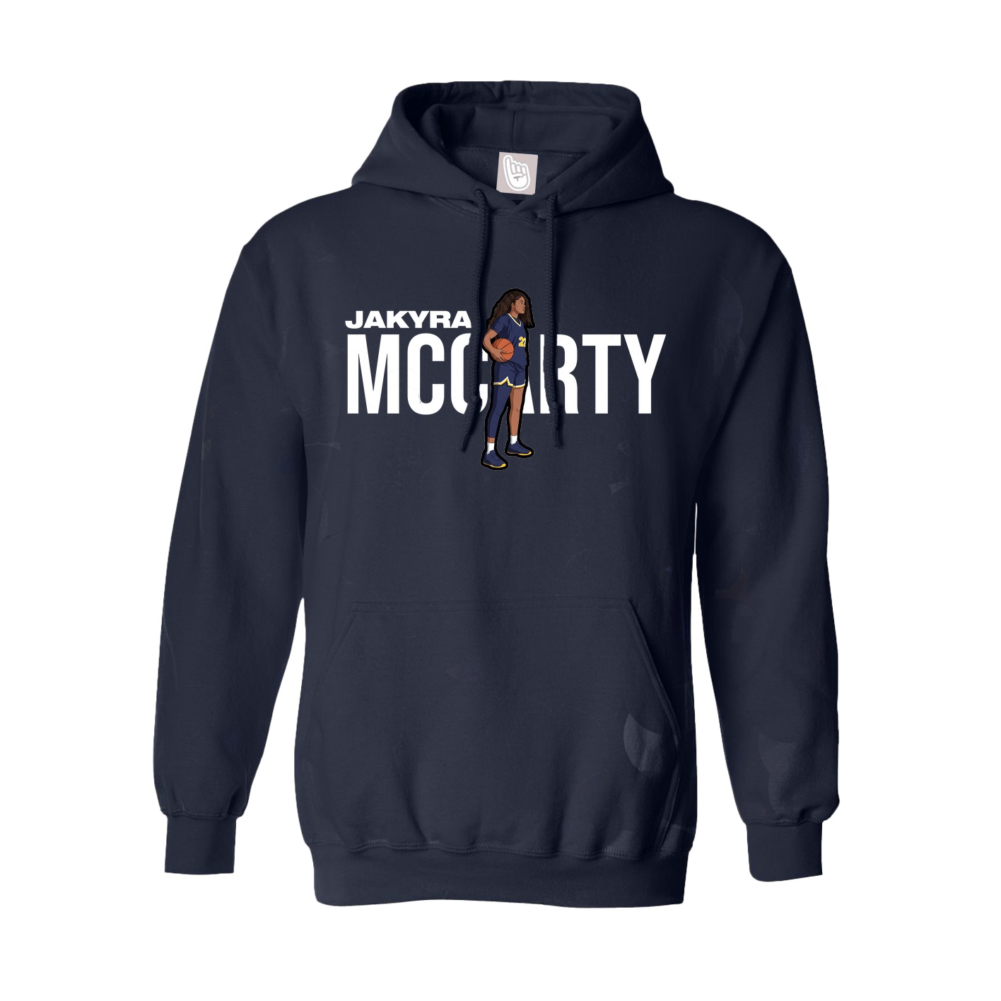 Hoodie — Player Name in Navy
