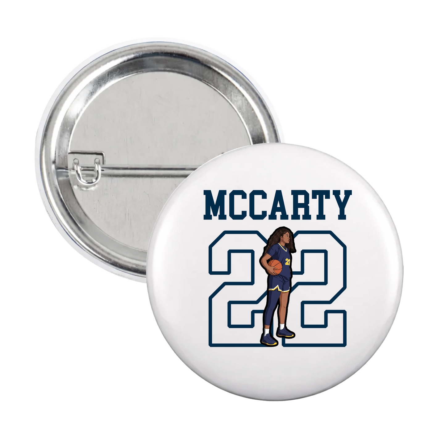 Game Day Button — Shirsey in White