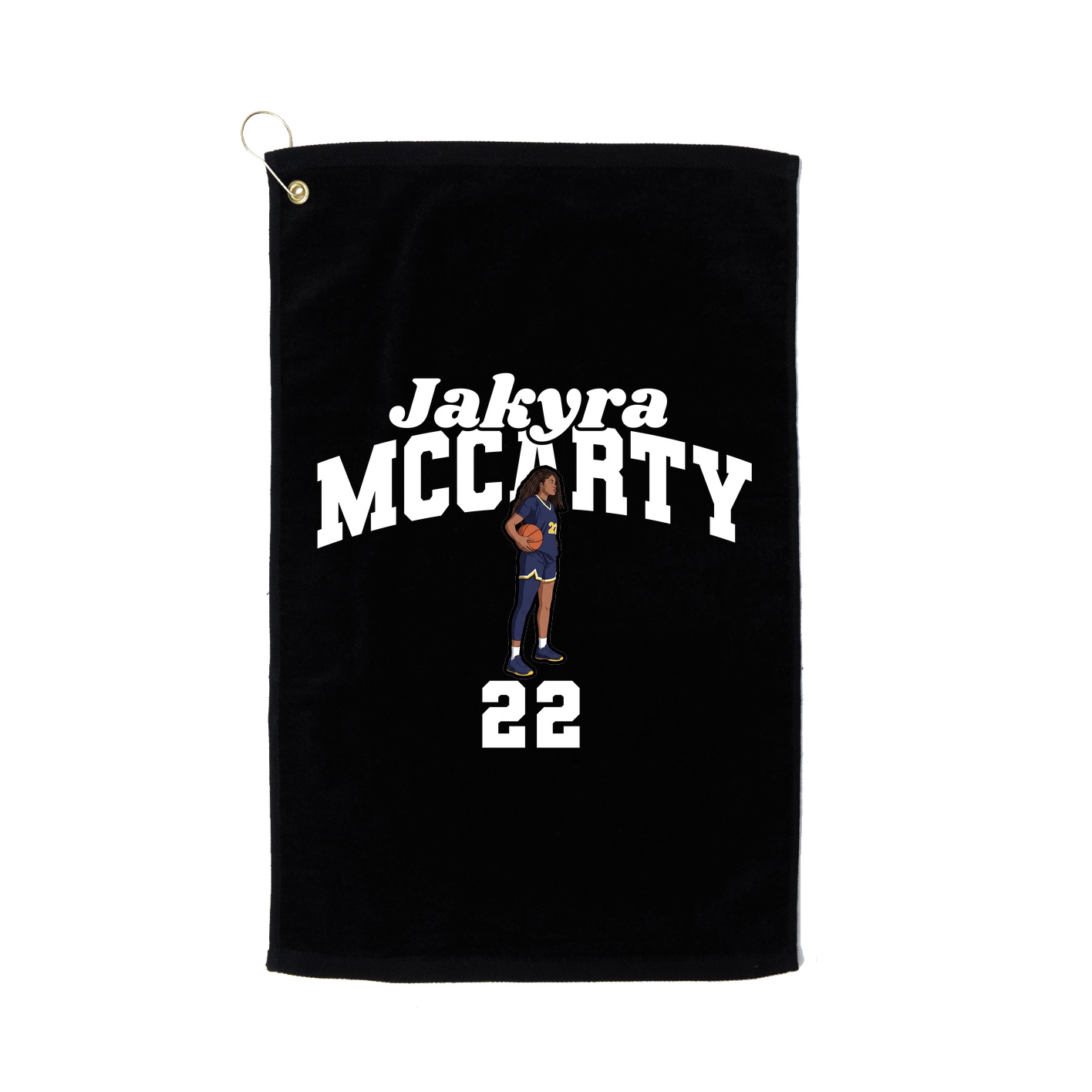 Golf Towel — Signature Arch in Black