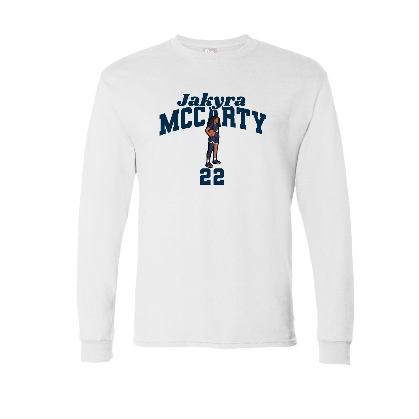 Long Sleeve Tee — Signature Arch in White