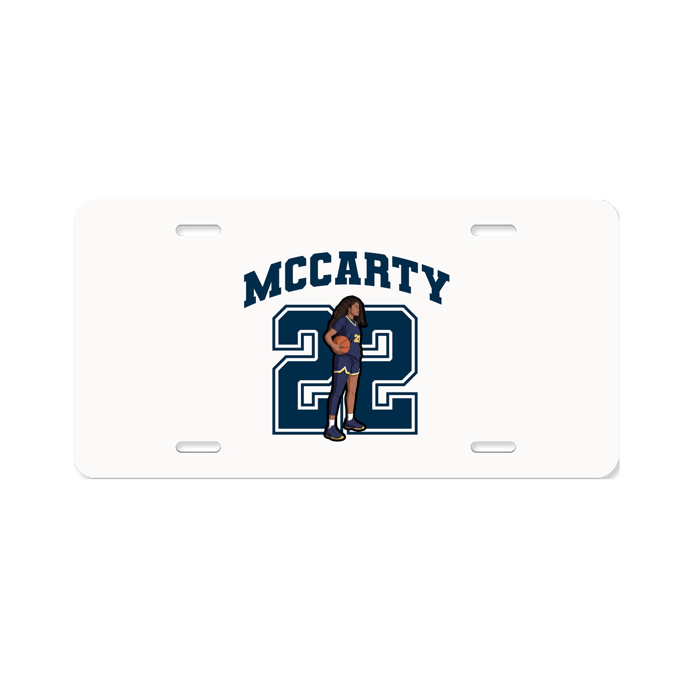 License Plate — Number in Classic
