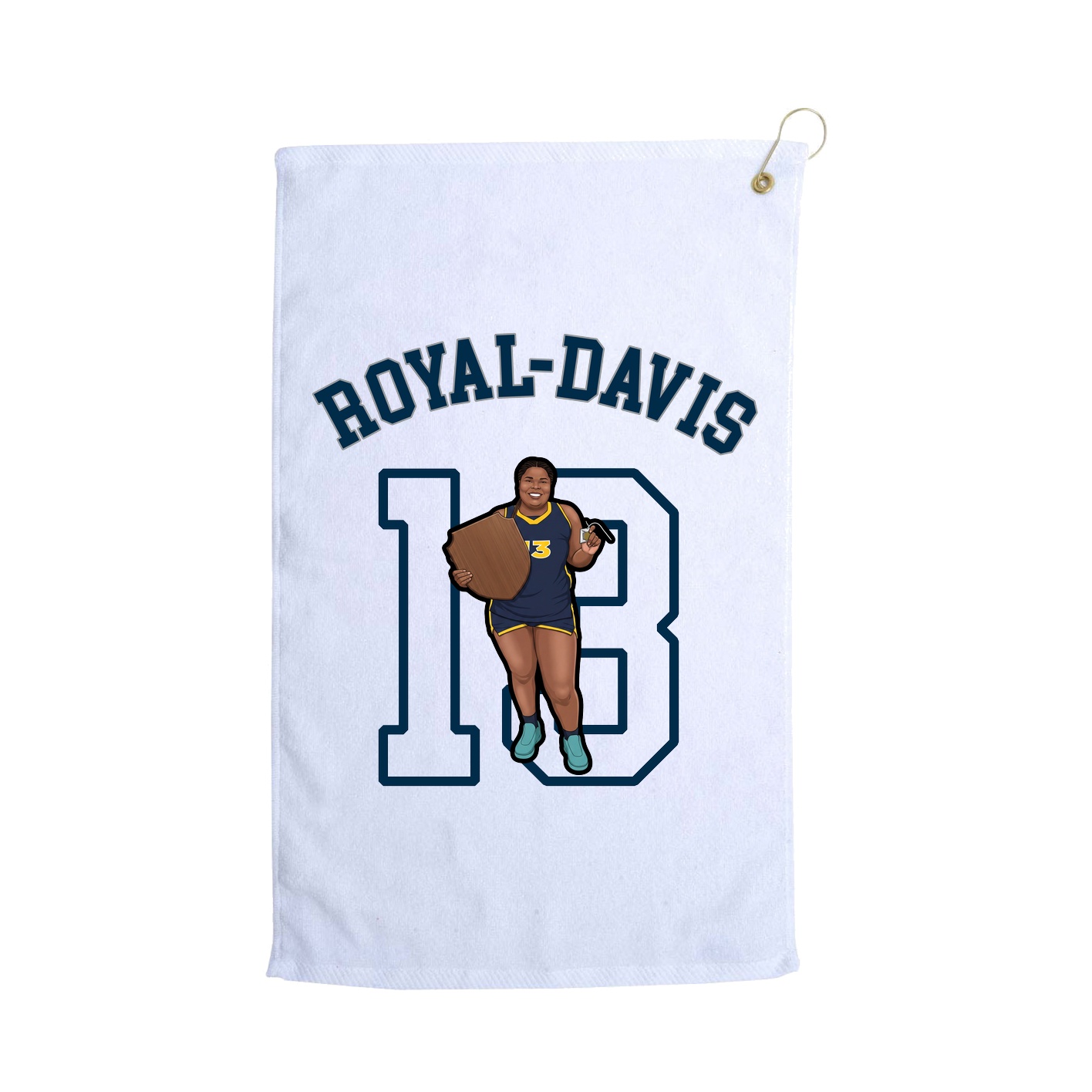 Golf Towel — Shirsey Arch in White