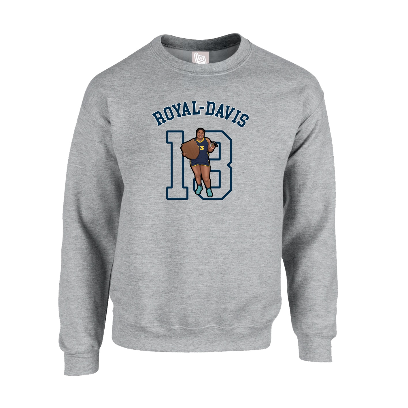 Fleece Crew — Shirsey Arch in Grey