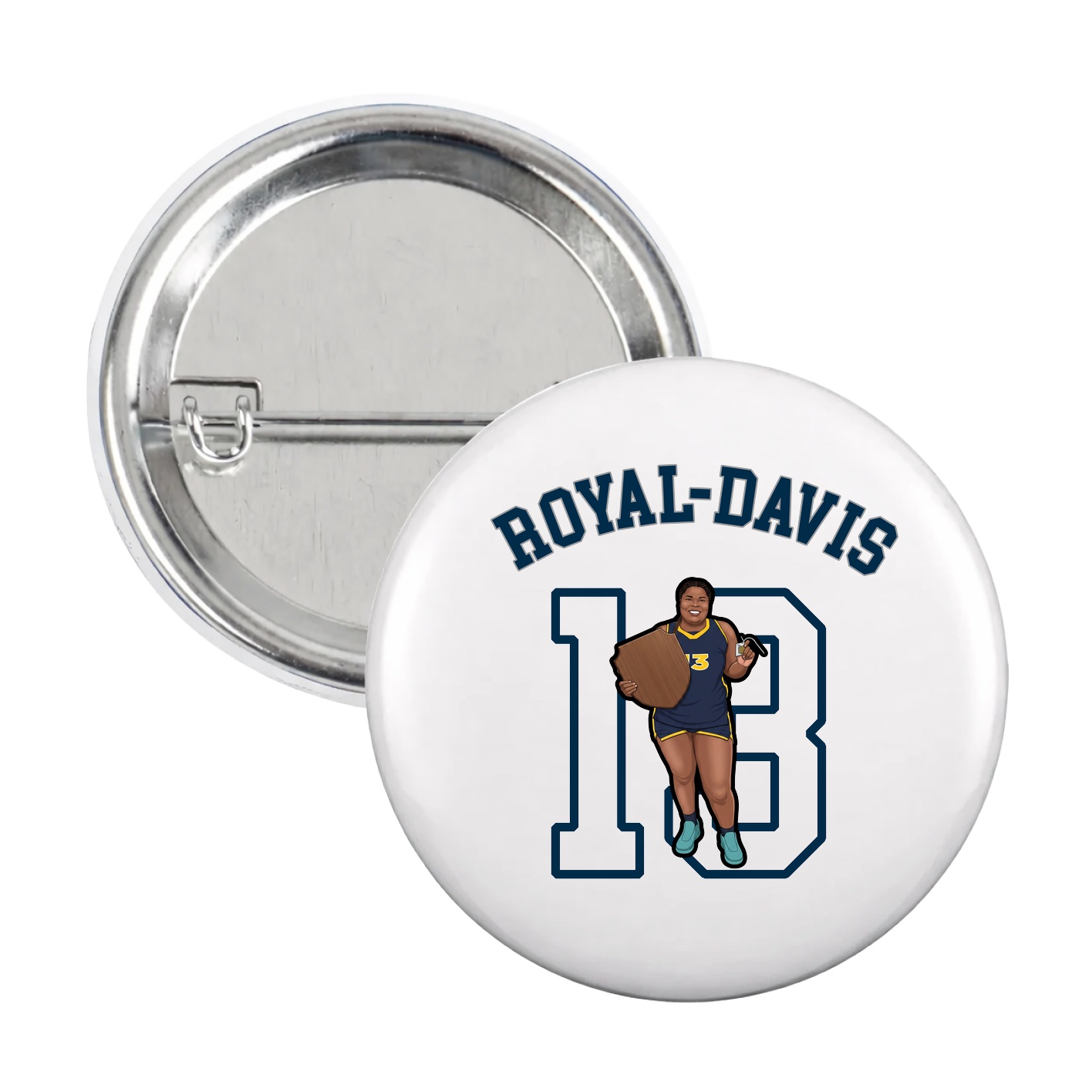 Game Day Button — Shirsey Arch in White