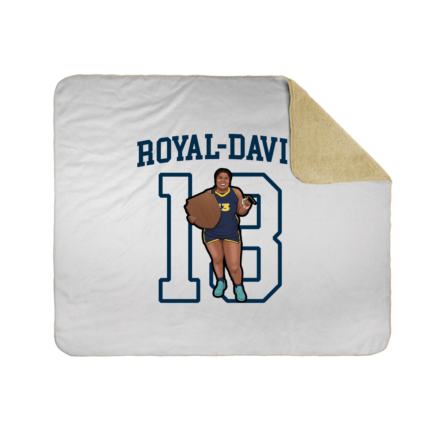Throw Blanket — Shirsey in White
