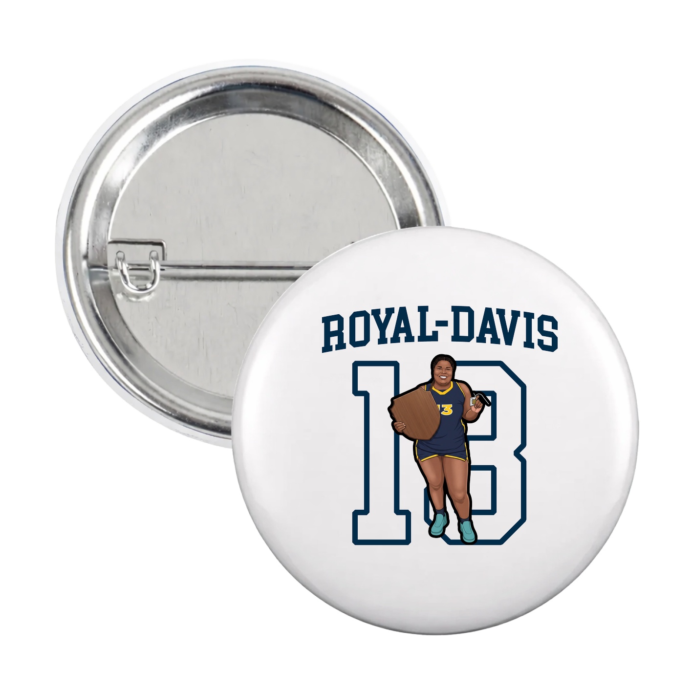 Game Day Button — Shirsey in White