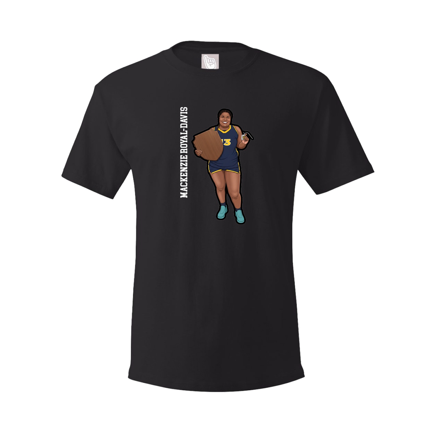 Tee — Name Vertical in Black