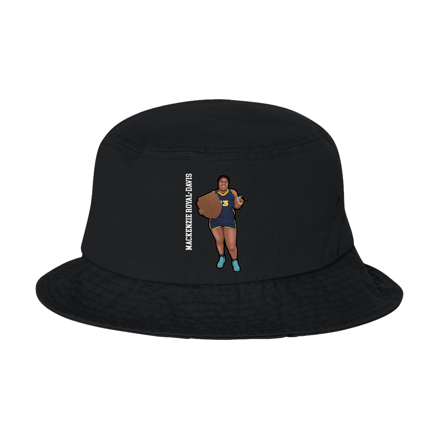Bucket Cap — Name Vertical in Black