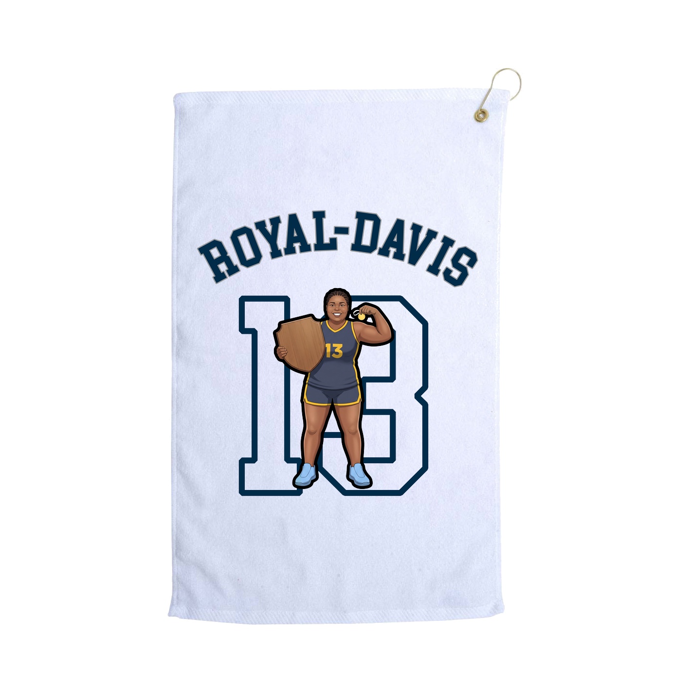 Golf Towel — Shirsey Arch in White
