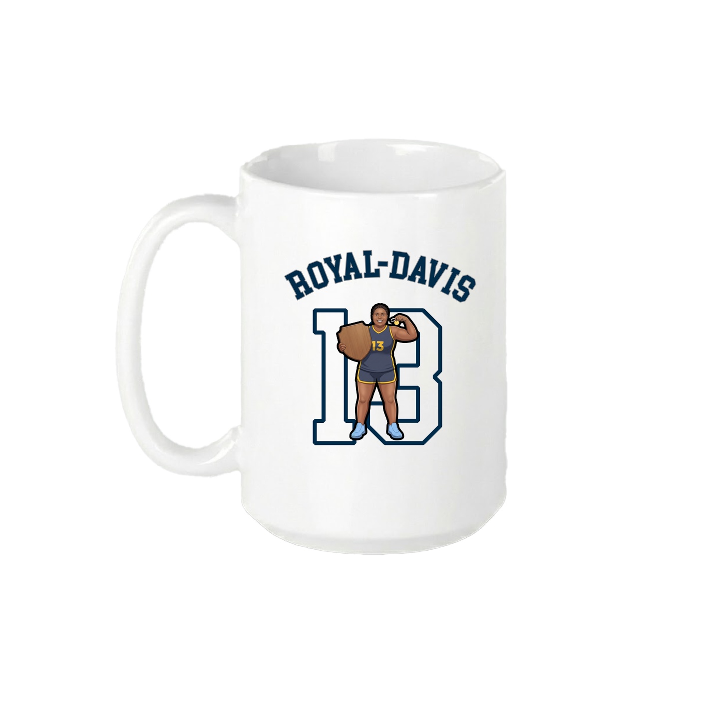 15oz Coffee Mug — Shirsey Arch in White