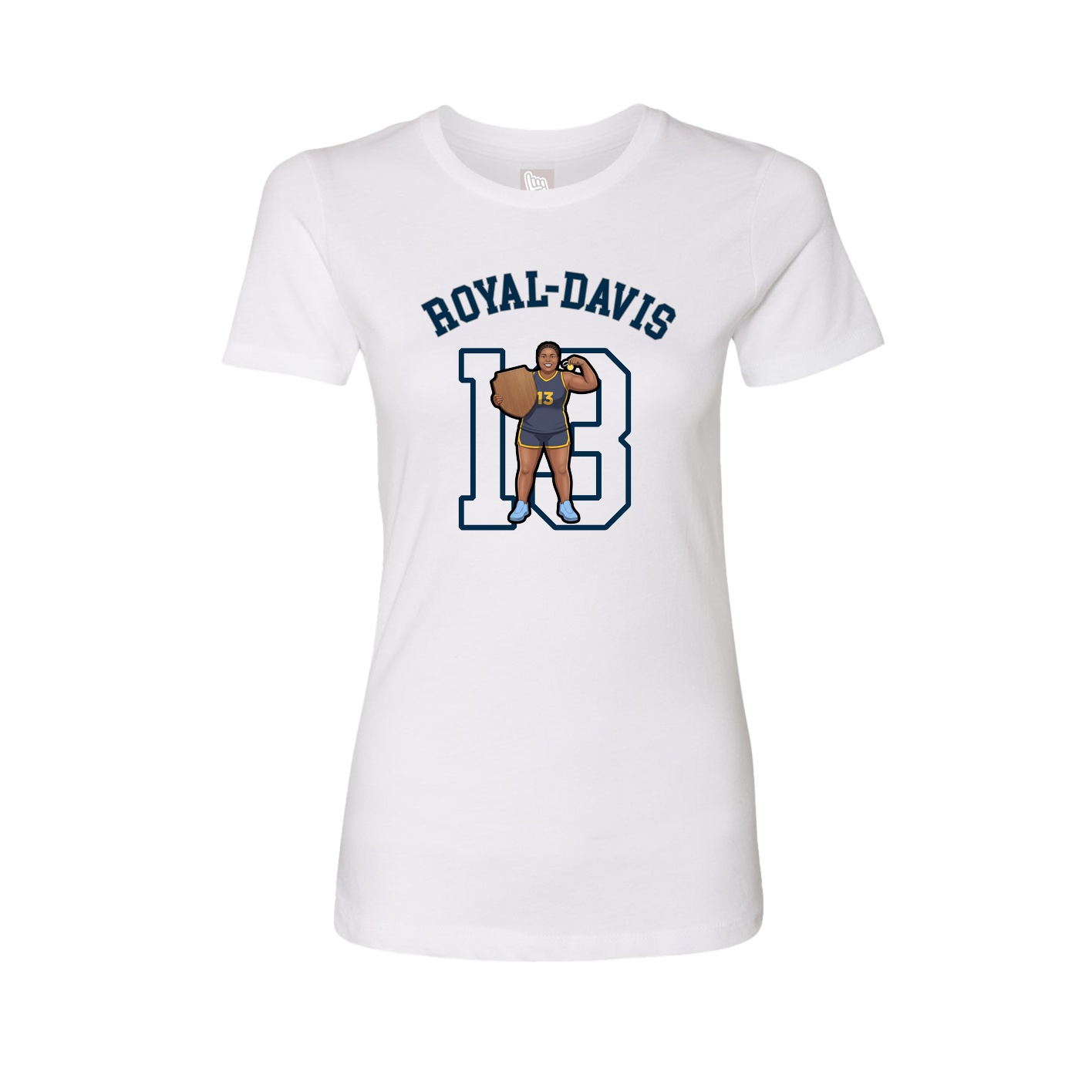 Fitted Women's Tee — Shirsey Arch in White