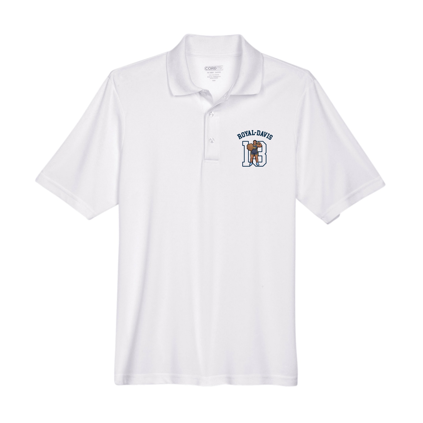 Performance Polo — Shirsey Arch in White