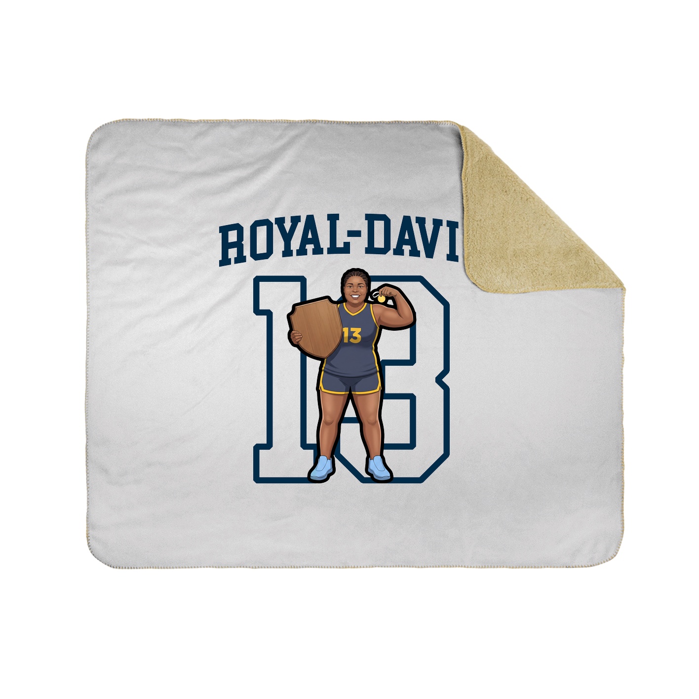 Throw Blanket — Shirsey in White